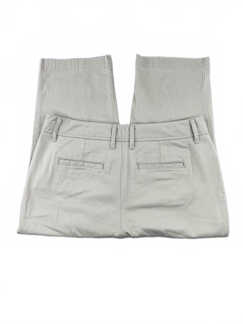 St. John's Bay Beige Khaki Cropped Chino Pants Casual Contemporary